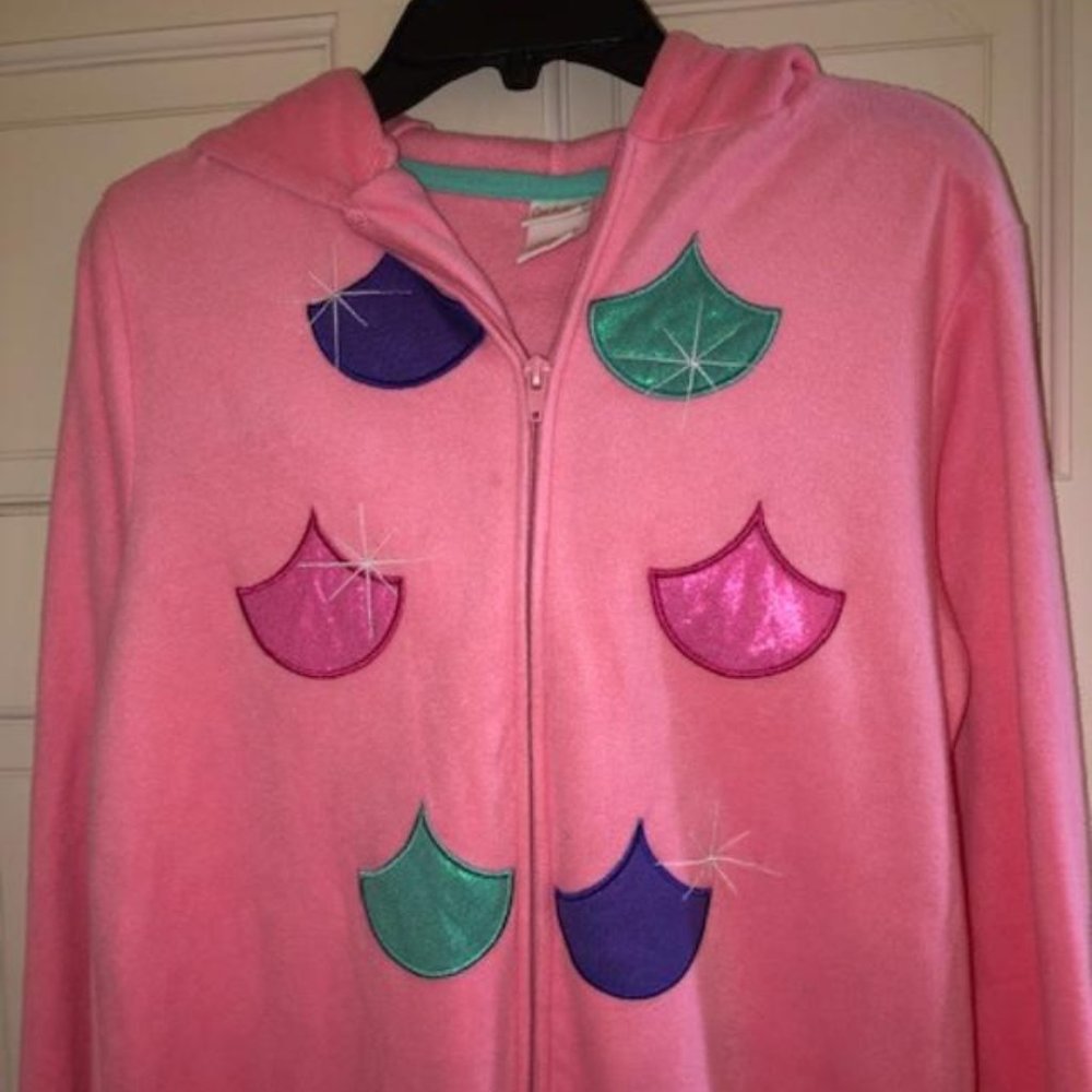 Cat & Jack  Girls Target Size L Sleepwear Pajamas Zipper w/ Hood Great Condition